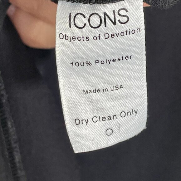 ICONS Objects of Devotion Black Satin Limited Edition Duster Coat / Robe Medium - Picture 11 of 15